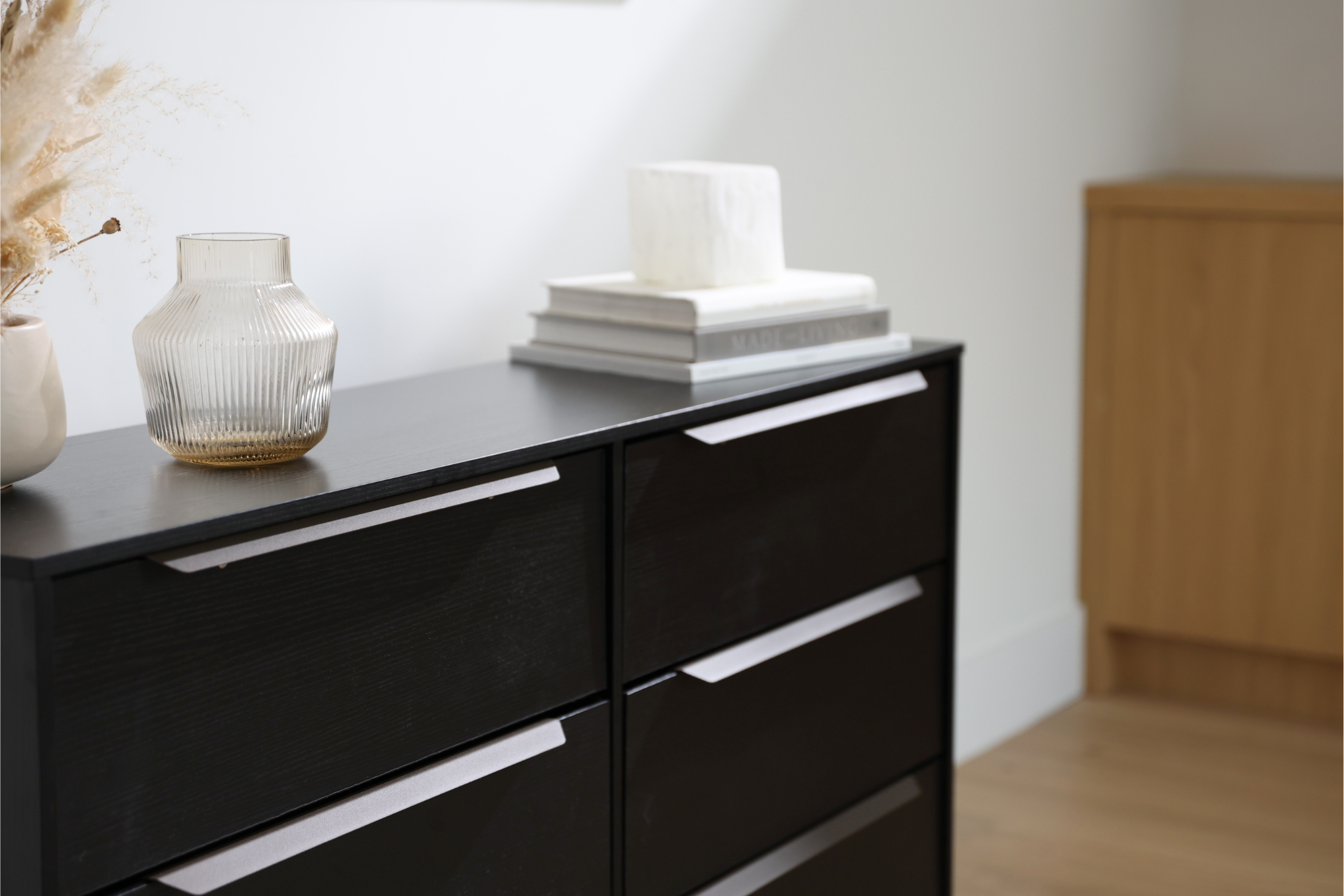 Wood Fabric Dresser