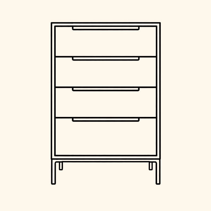 4 drawers